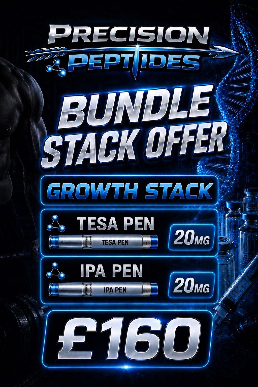 Precision Peptide Growth Stack Bundle Offer